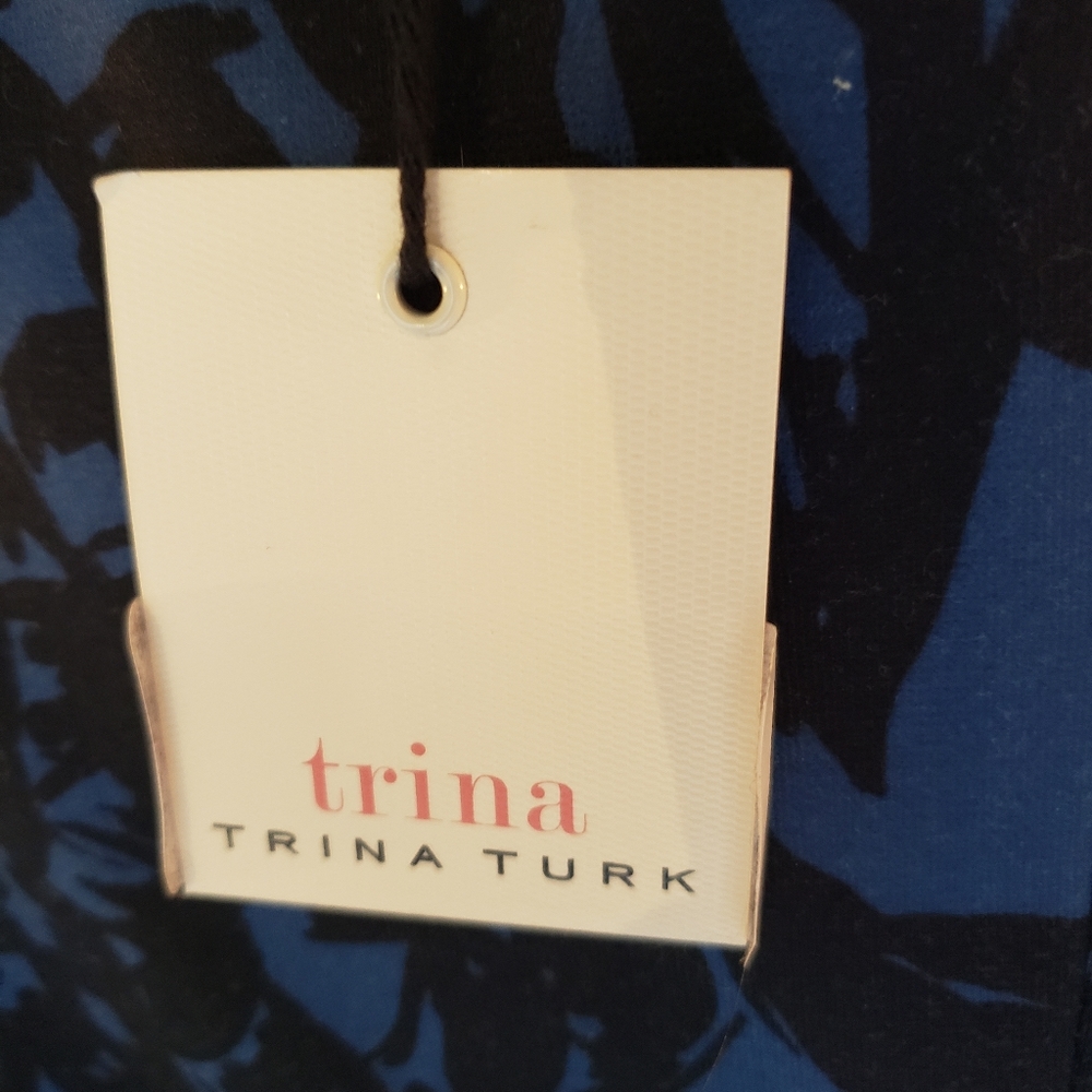 Trina Turk blue floral dress - Picture 8 of 8